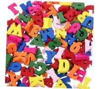 POPETPOP 200 Piezas Adornos de Letras de Madera Letras para Manualidades Rodajas de Madera para Hacer Tú Mismo un Proyecto Decorativo del Hogar
