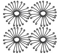 POPETPOP 200 Piezas Clip de Soporte para Plantas Trepadoras y Vid, Plástico Negro Resistente al Clima Agarre Suave para Tareas en Huertos y Diferentes Etapas de Crecimiento