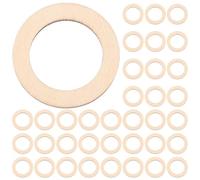 POPETPOP 200 Piezas de Tiras de Madera Redondas para Manualidades Diy, Accesorios de Madera Personalizables para Fiestas y Bailes, Tamaño 3 Cm
