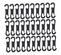 POPETPOP 200 piezas Ganchos de Asiento de Coche Fijación para Cojines de Asiento Ganchos de Abs S Shape Accesorios para Vehículos Prácticos y Resistentes