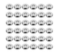 POPETPOP 200 Unidades Cuentas Espaciadoras Inoxidables Rondelle Metálicas Planas para Pulseras DIY Accesorios de Joyería Resistentes y Brillantes para Uso Diario y Festivo