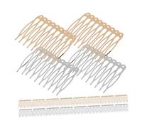 POPETPOP 20piezas Material de Horquilla Peinetas Francesas Laterales Pelo Horquillas Decorativas de Fijación Fuerte Kit de Bricolaje para Mujer Accesorios de Peinado para Moño o Recogido