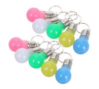 POPETPOP 21 Piezas Mini Llaveros Bombilla LED Coloridos Diseño Único Colgante Portátil para Llaves y Mochilas Luz Intermitente Colores Aleatorios Accesorio Ligero y Color Color Aleatorio