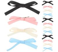 POPETPOP 24 Pinzas Cabello Lazo Coreano para Niñas y Mujeres Set de 24 Piezas en Colores y Accesorios Pequeños para Peinados y Uso Diario