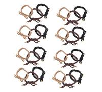 POPETPOP 24piezas Coleteros Trenzados de Alta Elasticidad Banda Cabello Estilo Bosque Coleteros Elásticos para Mujeres y Niñas sin Daños al Cabello Accesorios para Peinados Diarios