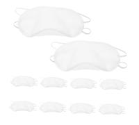 POPETPOP 24piezas De Protección Solar Para Ojos Antifaz Opaco Para Dormir De Poliéster Unidades Blanco Para Viajes Avión y Siestas Hoteles