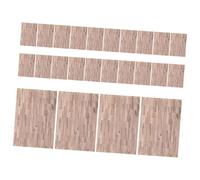 POPETPOP 24piezas Pegatinas de Suelo Autoadhesivas para Casa de Muñecas Textura de Madera para Decoración de Miniatura y Recreación de Interiores