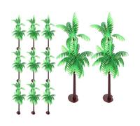 POPETPOP 25 Piezas Miniatura de Palmeras Artificiales Decoración Tropical Realista para Dioramas y Paisajes Plantas Falsas para Fiesta Hawaiana Centro de Mesa y Jardín de Hadas