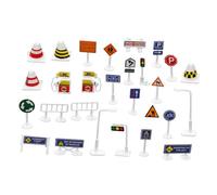 POPETPOP 28 Piezas Señales de Tráfico para Educativo de Miniaturas para Enseñanza y Decoración Temática