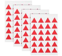 POPETPOP 288 Pegatinas Adhesivas de Papel Rojo Forma Triangular, Fáciles de Remover y Creativas para Etiquetar en Oficinas y Escuelas