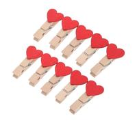 POPETPOP 2juegos Clips De Madera Forma De para Decoraciones Mini Clips Multifuncionales para y Manualidades San Valentín y Decoración del