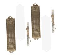 POPETPOP 2juegos Mezuzá Judaica de Metal Pergaminos Sagrados Decoración de Mezuzá Hogar Artesanía de Símbolos Judíos para Oración y Artículos Hogar