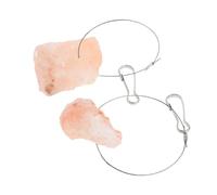 POPETPOP 2juegos Suplementos Minerales para Mascotas Juguetes Masticables de Sal para Hámsters Conejos y Ardillas Bloque de Sal Colgante Irregular para Lamer y Morder Jaula