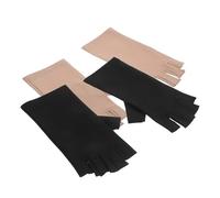 POPETPOP 2pares Guantes de Belleza Protección Solar para Manicura de Gel Guantes sin Dedos Resistentes Rayos UV para Conducir para Uso Salón y Viajes