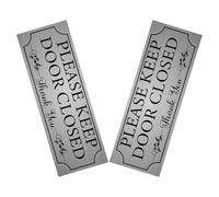 POPETPOP 2piezas Adhesivos Decorativos para Puertas de Baño Señal Autoadhesiva para Mantener Puertas Cerradas Calcomanías Elegantes y Funcionales para Habitaciones y Aseos