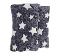 POPETPOP 2piezas Alfombrilla para y Cálida Colchoneta De Piso para y Gatos Cojín para Sofá para Invierno y Diseño De Estrellas