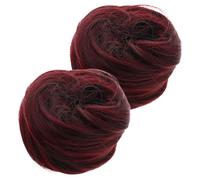 POPETPOP 2piezas Bolsa para Moño de Peluca Extensiones de Cabello Postizo Moños para Cabello para Recogidos Uso Diario y Viajes Elegante Accesorio para Mujer