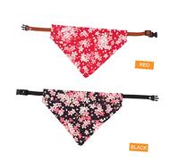 POPETPOP 2piezas Bufanda Triangular para Perros y Gatos Bufanda para Mascotas Collar para Perros s Estampado