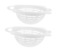 POPETPOP 2piezas Caja Nido Plástica para Cría De Periquitos y Aves Pequeñas Diseño Natural para Hacer Nidos Fácil Instalación y Mantenimiento Uso Interior y Exterior Color Blanco
