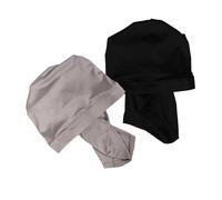 POPETPOP 2piezas Gorro De Dormir Para Gorro Para Hombres Turbantes Diseño De Tubo Extendido Para Cabello Minimalista y Cómodo