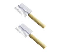 POPETPOP 2piezas Peine De Madera Natural Para Mascotas De Peine De Dientes Herramienta De Aseo Para Perros y Gatos Para Eliminar Enredos y Pelo Suelto