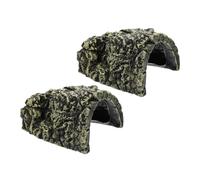 POPETPOP 2piezas Plataforma para Tomar El Sol para Tortugas Rampa De Resina Refugio para Mascotas Escondite para Terrarios para Tortugas Lagartos y Reptiles Agujero