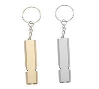 POPETPOP 2piezas Silbato De Entrenamiento para y Aves Aleación De Aluminio Portátil con Llavero Diseño Ligero y Seguro para Comunicación y Adiestramiento