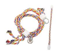 POPETPOP 2piezas Varilla De Soporte para Jaula De Pájaros Percha De Cuerda para Pájaros Juguete De Cuerda para Soporte Colgante para