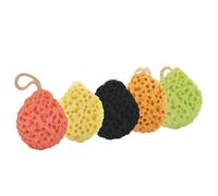 POPETPOP 3 Esponjas de Baño Exfoliantes con Estructura de Panal y Cuerda para Colgar, Esponjas de Algodón Marino para Masaje y Eliminación de Aceite Extra en Casa y Dormitorio