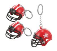 POPETPOP 3 Mini Llaveros De Casco: Colgante De Rugby, Fútbol Y Hockey para Eventos Deportivos. Decoración De Mochila para Y Coleccionistas.