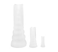 POPETPOP 3 Moldes de Silicona para Epoxi Forma de Cuerno de Unicornio, Tamaños Grande, Mediano y Pequeño, Flexibles y Fáciles de Limpiar, Ideales para Manualidades DIY y Decoración