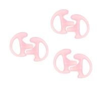 POPETPOP 3 Pares Auriculares Enchufe De Auriculares Inserto De Oído Para Interfono Molde De Oído Portátil Inserto De Tapón Para Los Oídos Molde De Oreja Gel De Sílice Rosa