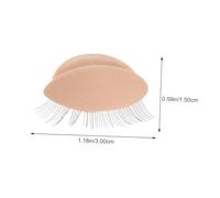POPETPOP 3 Párpados de Premium Realistas para Práctica Extensiones Pestañas Extraíbles y Duraderos Compatibles con Cabeza Maniquí Insumos Entrenamiento Maquillaje