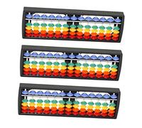 POPETPOP 3 Piezas Abaco Infantil de Plástico con Dígitos para Aprendizaje Matemático Juguete Educativo para Niñas Herramienta de Cálculo Portátil para Desarrollo Aritmético y Ejercicios