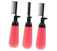 POPETPOP 3 piezas Botellas Aplicadoras para Tinte Cabello con Peine y Cepillo Unidades Colores Aleatorios para Raíces Uso Casa y Salón