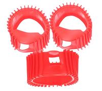 POPETPOP 3 piezas Cubierta Protectora de Manómetro de Silicona para Acetileno y de Protección Antichoque Instalación Duradera y Resistente Color Rojo