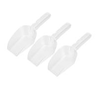 POPETPOP 3 piezas Cucharas Acrílicas para Hielo y Alimentos de Diseño Práctico y Resistente para Cocina Hogar Bar y Fiesta