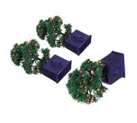 POPETPOP 3 Piezas Miniature Dollhouse Fruit Trees Artificial Potted Plants Realistic Fake Bonsai For Indoor Decor Photography Props Compact DIY Mini House Accessories