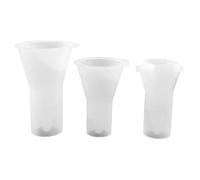 POPETPOP 3 Piezas Molde para Colgantes de Anillo DIY, Molde para Colgante de Anillo, Silicona Transparente, Flexible, en Forma de Cono, para Manualidades DIY