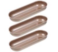 POPETPOP 3 piezas Molde para Hornear Pan Resistente al Calor Antiadherente para Horno Bandeja para Panes Largos Hot Dogs y Tostadas para Horno y Refrigerador