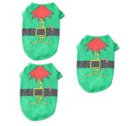 POPETPOP 3 Piezas Perro de Navidad Vestir Tela de Perro de Fiesta Abrigo de suéter Vestidos Ropa de Fiesta para Mascotas Abrigo para Mascotas Cachorro Saco Ropa de Perro