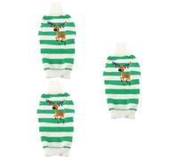 POPETPOP 3 Piezas suéter para Perros Cachorro suéteres para Perros pequeños Vestidos Trajes de niña Ropa para Perros suéter para Mascotas Otoño e Invierno Ropa de Perro Saco