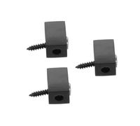 POPETPOP 3 Piezas Tuerca de Bloqueo para Cuerdas sin Cabeza Guitarra Eléctrica Accesorio de Latón Negro para Guitarra Repuesto Profesional para Puente y Sostenedor de Cuerdas