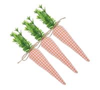 POPETPOP 3 Piezas Zanahoria Artificial artesanía Decorar Tela Falso Mini Favor de Fiesta Zanahorias para Manualidades Zanahoria simulada Zanahorias Falsas Zanahoria Falsa Relleno de Algodon