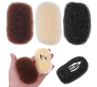 POPETPOP 3 Pinzas Potenciadoras de Volumen para Cabello, Clips Invisibles y Transpirables en Negro, Marrón y Beige, Accesorios para Peinados en Raíces, Ideales para Uso Diario y Eventos