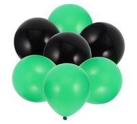 POPETPOP 30 Piezas De Globos Negros Y Verdes Para Decoración De Fiestas Globos Negros Para Cumpleaños Globos De Shower Globos De Látex Globos Verdes Y Emulsión