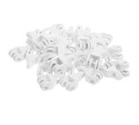 POPETPOP 30 Piezas Ganchos y Rodillos para Cortinas con Rodamiento Silencioso Deslizadores Resistentes para Rieles de Ventana y Ducha Accesorios Duraderos para Carril de Cortina con Perlas