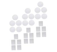 POPETPOP 30 piezas Unidades Pegatinas Metálicas para Paleta Sombras Ojos Redondas y Cuadradas Adhesivas para Paletas Magnéticas DIY