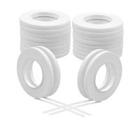 POPETPOP 30 Rollos de Cinta Adhesiva para Extensiones de Pestañas Cinta de Tela No Tejida Blanca Transpirable Resistente y Suave para Piel Sensible Adecuado para Salones y Maquillaje
