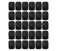 POPETPOP 30 Tapas Negras en Forma de V para Patas de Sillas Plegables de 7/8 Pulgadas, Soporte Resistente de Nylon para Sillas Metálicas y Acolchadas, Fácil Instalación para Interiores
